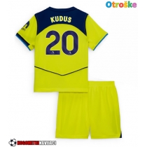 Otroške Nogometnih dresov Tottenham Hotspur Mohammed Kudus #20 Tretji 2025-26 Kratki rokavi (+ hlače)